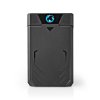 Nedis GHDDE25300BK externí box pro pevný disk 2.5" SATA III, USB 3.1, 6 Gbps, plast