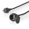 Prodlužovací Napájecí Kabel | 20 m | H05VV-F 3G1.5 | IP44 | Černá barva
