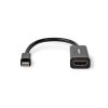 Mini DisplayPort – HDMI™ Kabel s Adaptérem | Mini DisplayPort Zástrčka | HDMI™ Výstup | 0,2 m | Černý