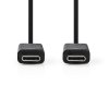 Nedis propojovací kabel USB 3.1 (Gen.1) zástrčka USB C - zástrčka USB C, 2 m (CCGT64750BK20)