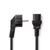 Nedis napájecí kabel zástrčka UNISCHUKO - IEC-320-C13 černá, 2 m (CEGT10000BK20)