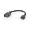 Kabel High Speed HDMI™ s Ethernetem | HDMI™ Konektor | HDMI™ Micro Vstup | 0,2 m | Černý