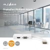 DisplayPort Víceportový Kabel s Adaptérem | Mini DisplayPort Zástrčka – VGA Zásuvka + DVI-D 24+1kolíková Zásuvka + HDMI™ 2.0 Výstup | 0,2 m | Bílý