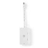 Mini DisplayPort Víceportový Kabel s Adaptérem | Mini DisplayPort Zástrčka – VGA Zásuvka + DVI-D 24+1kolíková Zásuvka + HDMI™ 2.0 Výstup | 0,2 m | Bílý