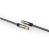 Nedis Fabritallic anténní satelitní kabel zástrčka F - zástrčka F, 5 m (CSTB41000GY50)