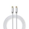 Nedis CSBW41000WT30 anténní kabel zástrčka F - zástrčka F, 3 m, bílá
