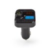 Nedis CATR121BK FM transmitter / Bluetooth® / zvýraznění basů / microSD / handsfree do auta / 2 x USB 2.4A a 1A