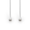 Mini DisplayPort - Mini DisplayPort Kabel | Mini DisplayPort Zástrčka - Mini DisplayPort Zástrčka | 2 m | Bílý