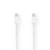 Mini DisplayPort - Mini DisplayPort Kabel | Mini DisplayPort Zástrčka - Mini DisplayPort Zástrčka | 2 m | Bílý