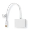 USB-C 3.0 Adaptér | USB-C Zástrčka - 2x USB-A Zástrčka | 0,2 m
