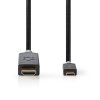 USB Adaptér | USB 3.2 Gen 1 | USB Typ-C ™ Zástrčka | Konektor HDMI ™ | 2.00 m | Kulatý | Pozlacené | PVC | Antracitová | Box s Okénkem