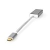 Nedis Fabritallic CCTB64450AL02 USB adaptér zástrčka USB-C - zásuvka DisplayPort, 0.2 m, stříbrná