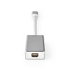 Nedis Fabritallic CCTB64550AL02 USB adaptér zástrčka USB-C - zásuvka Mini DisplayPort, 0.2 m, stříbrná