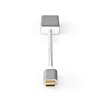 Nedis Fabritallic CCTB64550AL02 USB adaptér zástrčka USB-C - zásuvka Mini DisplayPort, 0.2 m, stříbrná