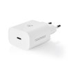 Nedis WCPDL20W112WT USB napájecí adaptér 3.0 A, USB-C, PD Power Delivery, Lightning kabel certifikace MFi / bílá