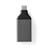 adaptér USB | USB 3.2 Gen 1 | USB Typ-C ™ Zástrčka | DisplayPort Zásuvka | Poniklované | Přímý | Hliník | Černá / Šedá | Plastový Sáček