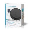 Nedis WIFIVCR001CBK robotický vysavač, Wi-Fi , kapacita nádrže 0.2 l, automatické nabíjení, provoz 90 min, průměr 30 cm