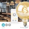 Nedis SmartLife chytrá LED žárovka spiral Globe E27 4.9W 360lm 1800 - 6500 K (WIFILRT10G125)