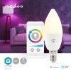Nedis SmartLife chytrá LED žárovka E14 4.9W 470lm RGB barevná + studená/teplá bílá (WIFILRC10E14)