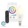 Nedis SmartLife chytrá LED žárovka E14 4.9W 470lm RGB barevná + studená/teplá bílá (WIFILRC10E14)
