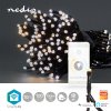 Nedis SmartLife chytrý vánoční řetěz, 100 LED, 10 m, venkovní IP65, teplá/studená bílá (WIFILX02W100)