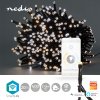 Nedis SmartLife chytrý vánoční řetěz, 400 LED, 20 m, venkovní IP65, teplá/studená bílá (WIFILX02W400)