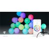 Nedis SmartLife chytrý dekorativní řetěz, 20 LED, 10 m, venkovní IP65, barevný RGB (WIFILP03C20)