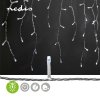 Nedis vánoční řetěz rampouchy, 360 LED, 7 funkcí, 9 m, vnitřní/venkovní IP44, studená bílá (CLLC360C)