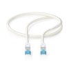 Cat 6a kabel | S / FTP | RJ45 Zástrčka | RJ45 Zástrčka | 0.50 m | Snagless | Kulatý | Opletený / PVC | Stříbrná | Box s Okénkem