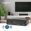Nedis ASWI2514BK digitální audio přepínač 4x vstup TosLink na 1x výstup TosLink
