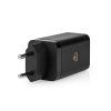 Nedis WCGPD65W100BK 65 W GaN rychlý USB nabíjecí adaptér 3 A / 3.25 A / 1x USB-A / 2x USB-C / černá