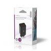 Nedis WCGPD65W100BK 65 W GaN rychlý USB nabíjecí adaptér 3 A / 3.25 A / 1x USB-A / 2x USB-C / černá