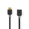 High Speed HDMI™ kabel s Ethernetem | Konektor HDMI ™ | HDMI ™ Zásuvka | 4K@60Hz | ARC | 18 Gbps | 2.00 m | Kulatý | PVC | Antracit | Box