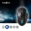 Nedis GMWD510BK herní myš drátová podsvícená, 7200 DPI, 6 tlačítek, programovatelná