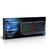 Wired Gaming Keyboard | USB-A | Membránové Keys | LED | QWERTZ | DE Rozložení Kláves | Délka napájecího kabelu: 1.30 m | Multimediální