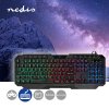 Wired Gaming Keyboard | USB-A | Membránové Keys | LED | QWERTZ | DE Rozložení Kláves | Délka napájecího kabelu: 1.30 m | Multimediální