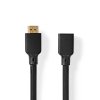 Ultra High Speed HDMI™ Kabel | Konektor HDMI ™ | HDMI ™ Zásuvka | 8K@60Hz | 48 Gbps | 1.00 m | Kulatý | 7.9 mm | Černá | Box