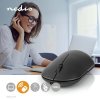 Nedis MSWS410BK bezdrátová myš, 1200 dpi, 3 tlačítka, dobíjecí, USB A/C nano přijímač