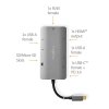 Nedis CCBW64240AT02 USB-C dokovací stanice 1x USB-C / 3x USB A / HDMI / Ethernet / čtečka karet
