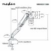 Nedis MMSISGS110BK držák monitoru full motion 15 - 32", 8 kg, černá