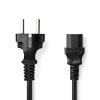 Nedis napájecí kabel zástrčka UNISCHUKO - IEC-320-C13 černý, 5 m (CEGL10030BK50)