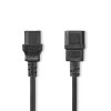 Nedis napájecí prodlužovací kabel IEC-320-C14 - IEC-320-C13 černý, 2 m (CEGL10500BK20)