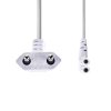 Nedis napájecí kabel zástrčka EURO - IEC-320-C7, bílá, 3 m (CEGL11055WT30)