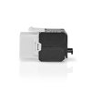 Nedis keystone RJ45, S/FTP, CAT6a, samozářezový, ABS plast (CCGB89710BK)