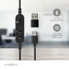 Nedis CHSTU110BK sluchátka s mikrofonem a ovládáním hlasitosti, USB-C, černá
