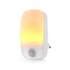 Nedis LNLW10WT LED noční lampička do zásuvky s pohybovým senzorem, 0.55 W, 11 lm, teplá bílá