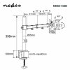 Nedis MMSIS110BK držák monitoru, full motion, 15 - 32", 8 kg, černá