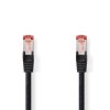Nedis síťový kabel S/FTP CAT6, zástrčka RJ45 - zástrčka RJ45, 15 m, LSZH, černá (CCGL85221BK150)