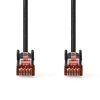 Nedis síťový kabel S/FTP CAT6, zástrčka RJ45 - zástrčka RJ45, 2 m, LSZH, černá (CCGL85221BK20)