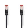 Nedis síťový kabel S/FTP CAT6, zástrčka RJ45 - zástrčka RJ45, 5 m, LSZH, černá (CCGL85221BK50)